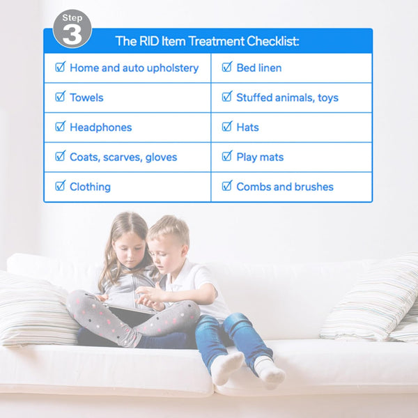 RID Lice Treatment Complete Kit Includes Shampoo, 2 Fluid Ounces, Egg Comb Out & 3 Ounces Dust Mite Spray, Lice Comb, 4 Piece Set, 1 Count