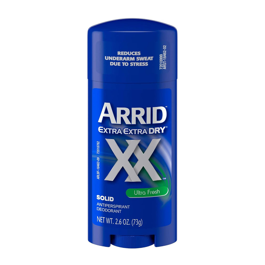Arrid XX Extra Extra Dry Solid Antiperspirant Deodorant, Ultra Fresh, 2.6 oz.