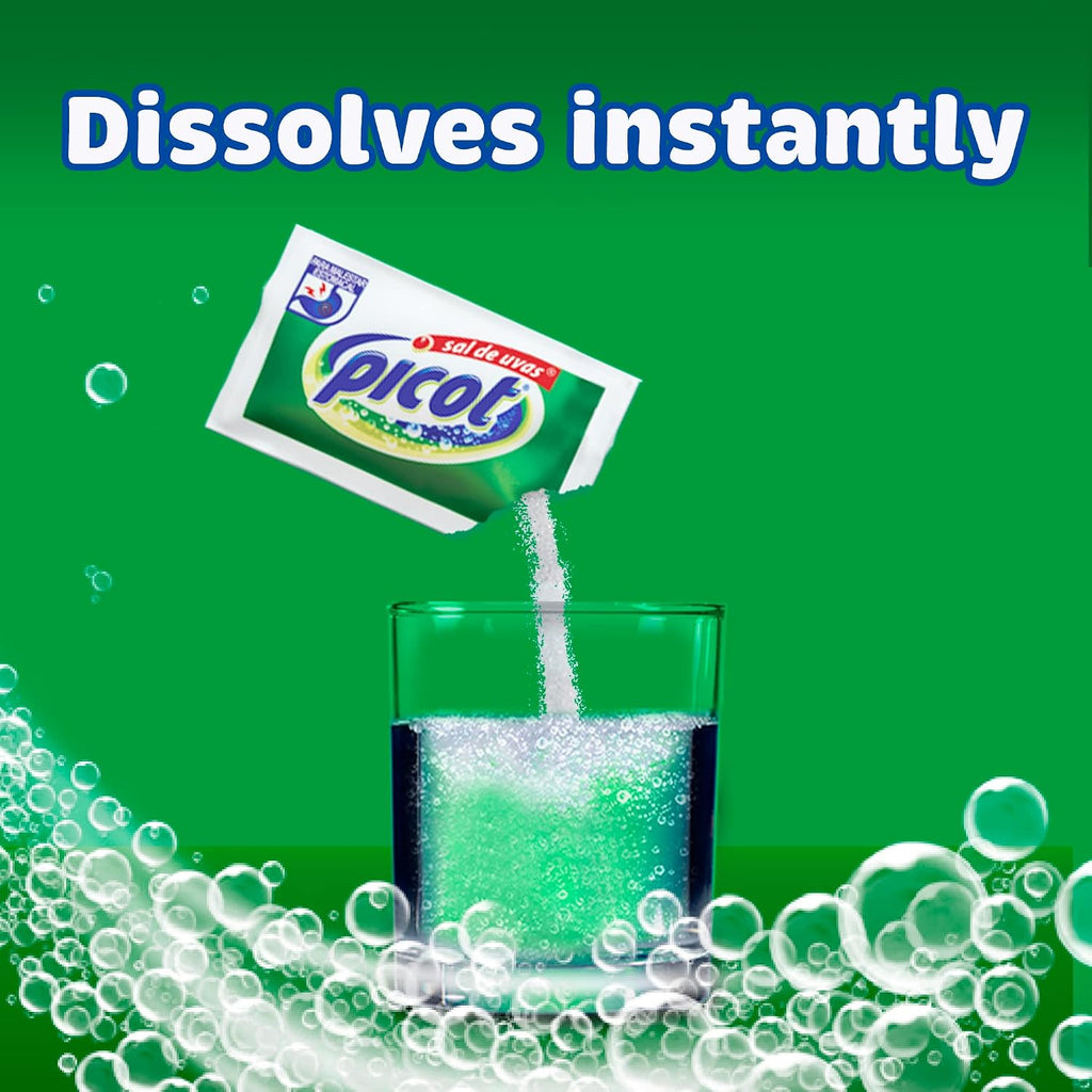 SAL DE UVAS PICOT Effervescent Antacid Powder, 12 Packets (1 Box x 12)