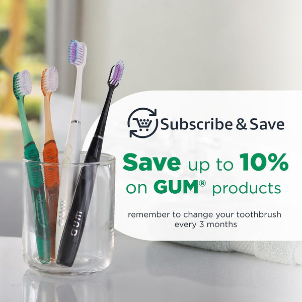 GUM End Tuft Toothbrush, Soft, Extra-Small Head, 1 Count