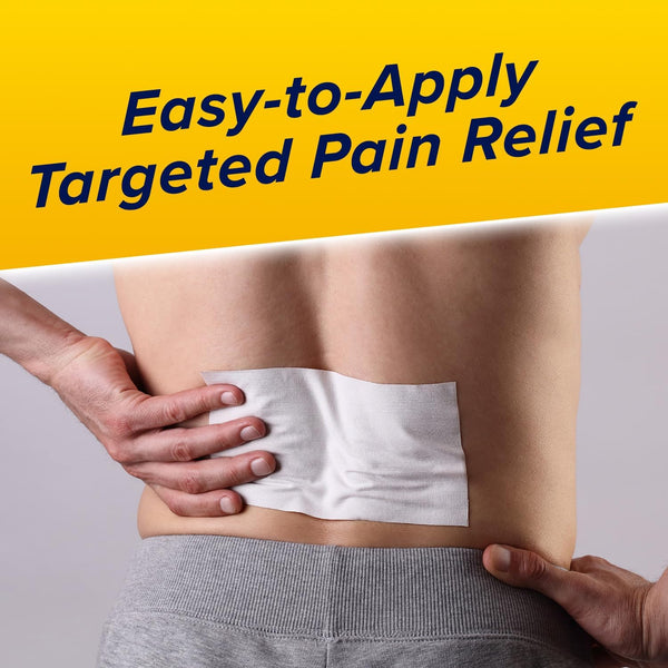 Aspercreme Max Strength Lidocaine Pain Relief Patch (5 Count) for Back Pain, Odor Free Pain Patches