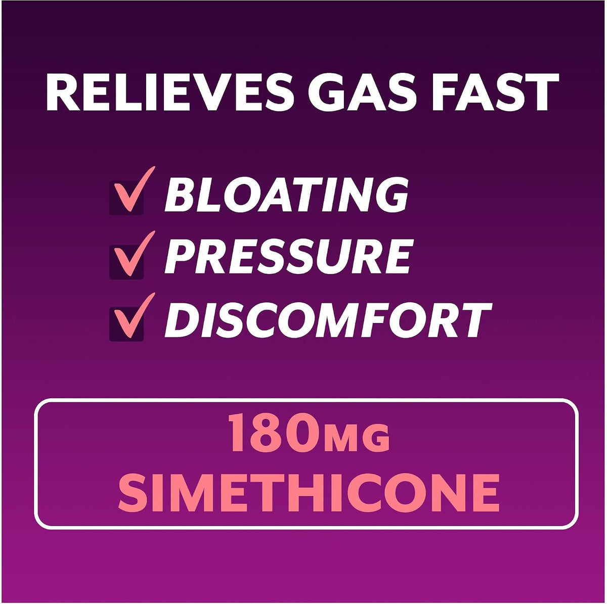 Phazyme Ultra Strength Anti-Gas 180mg Simethicone Fast Gels, 48 Count