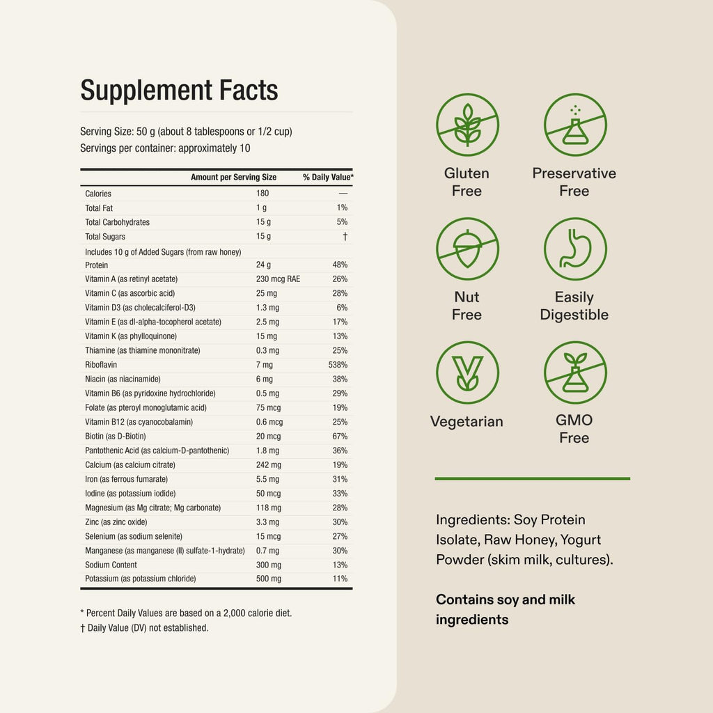 Almased Vanilla Meal Replacement Shake, Weight Loss Protein, 2-Pack + Scoop