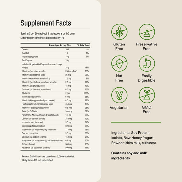 Almased Vanilla Meal Replacement Shake, Weight Loss Protein, 2-Pack + Scoop