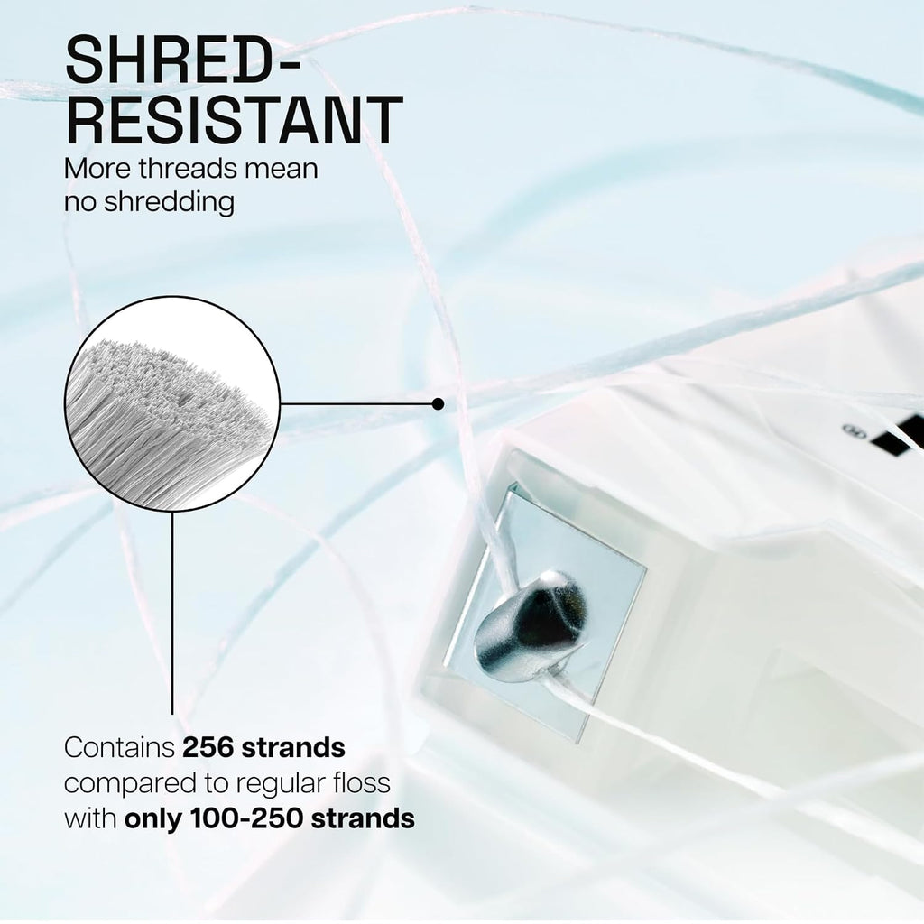 REACH Waxed Dental Floss,Unflavored, Plaque Remover for Teeth, Shred Resistant, Floss Slides Smoothly, Easy to Use, Waxed, Deep Cleaning Teeth, Oral