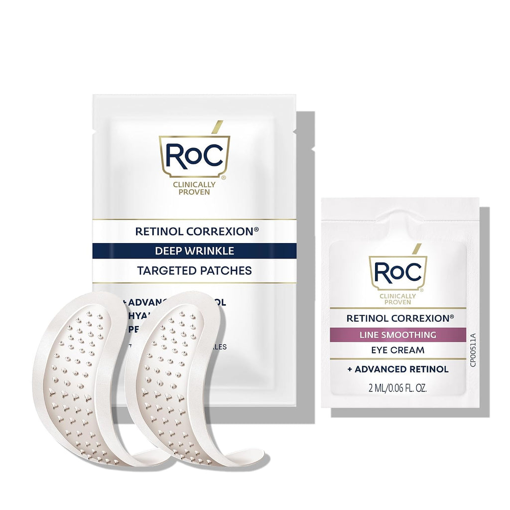 RoC Retinol Correxion Forehead Wrinkle Patches, Hyaluronic Acid, 6 Patches