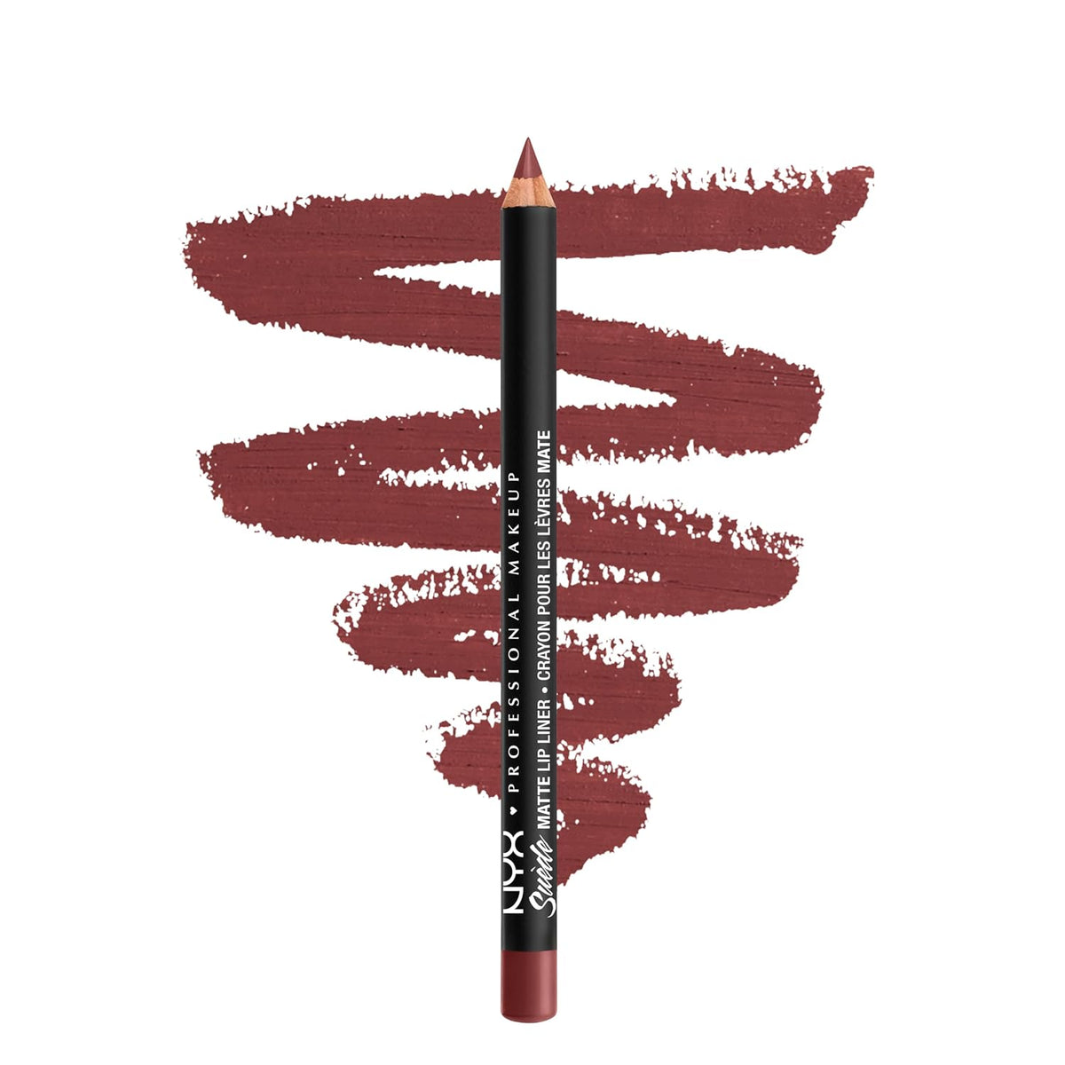 NYX PROFESSIONAL MAKEUP Suede Matte Lip Liner, Velvety-Smooth, Long-Lasting Formula For A Defined Lip Makeup Look - Vintage (Red)