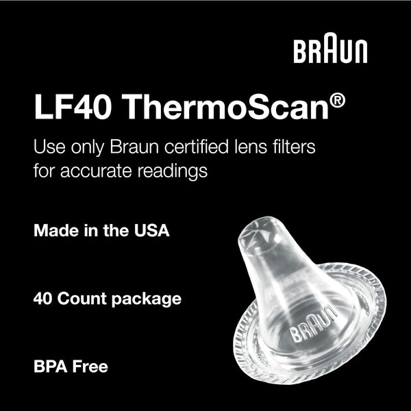Braun ThermoScan Lens Filters for Ear Thermometers, 40 Count