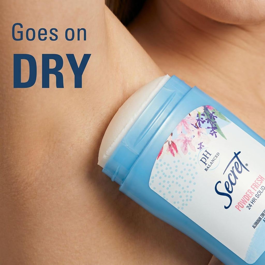 Secret Antiperspirant Deodorant for Women, Powder Fresh Scent, 1.7 oz