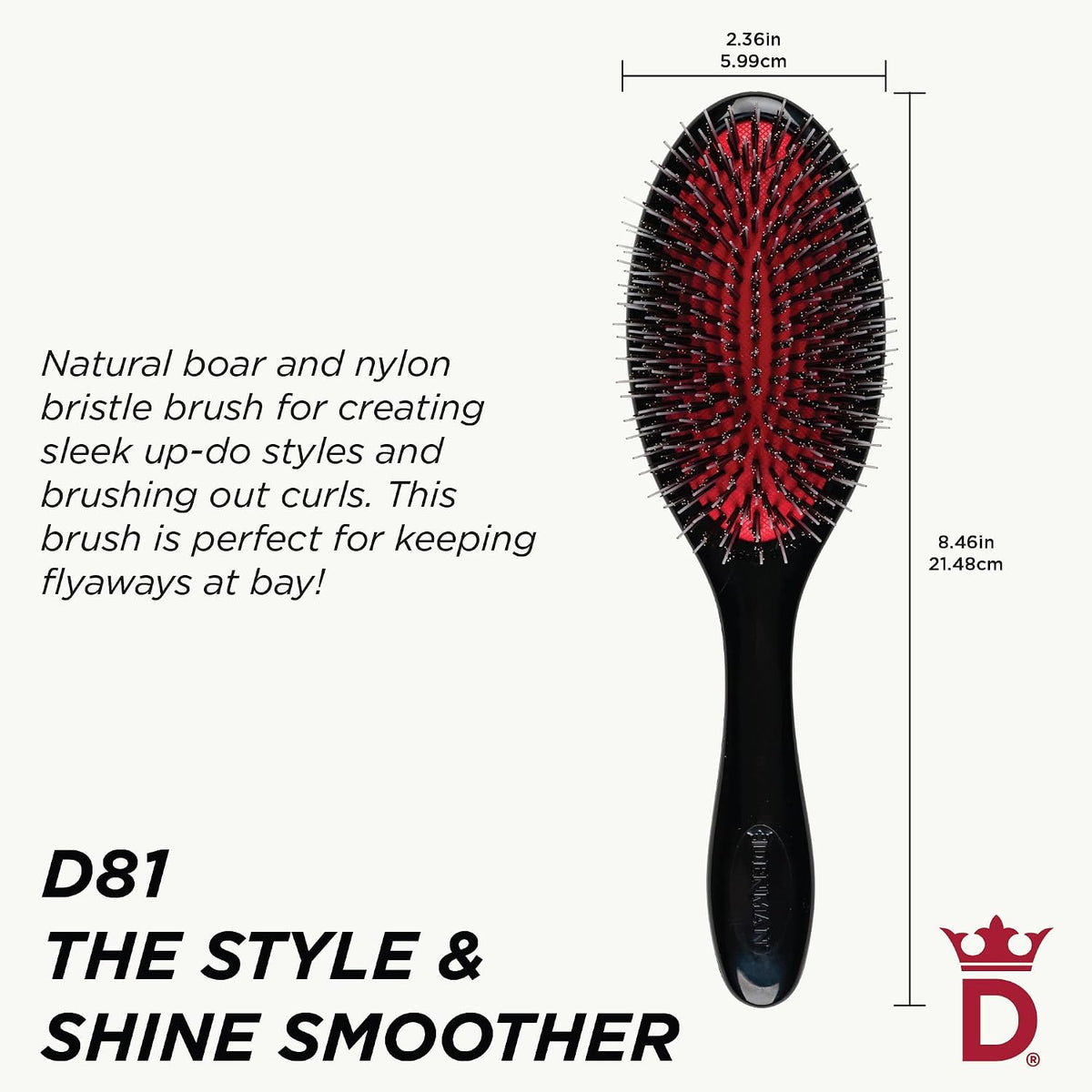 Denman Boar Bristle Hair Brush