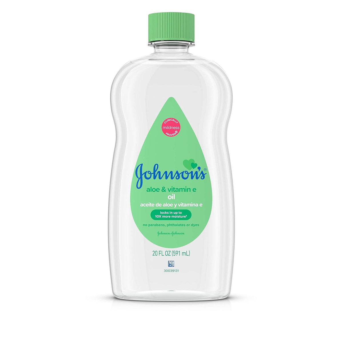 Johnson's Baby Oil, Aloe Vera & Vitamin E, 14 fl oz