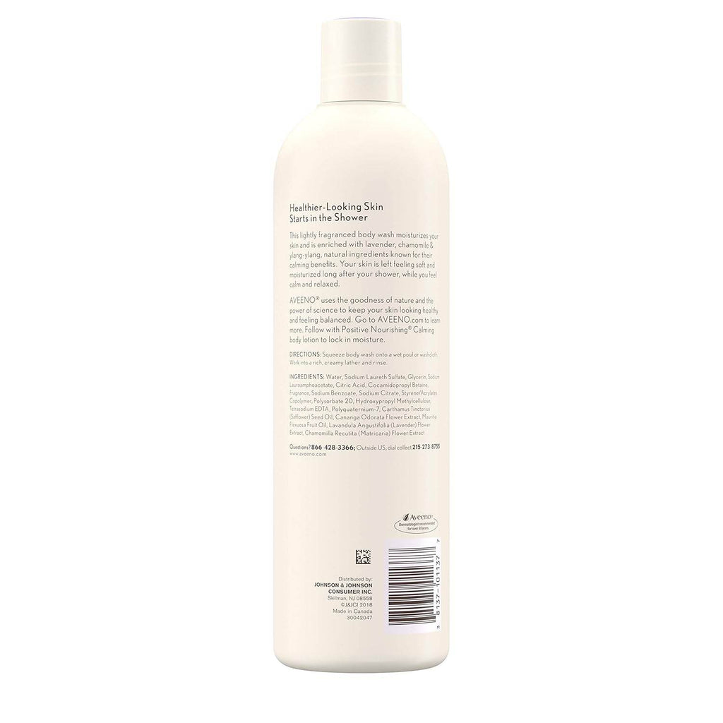 Aveeno Body Wash, Calming Lavender, Chamomile + Ylang Ylang, 16 oz - OTC Shoppe Express