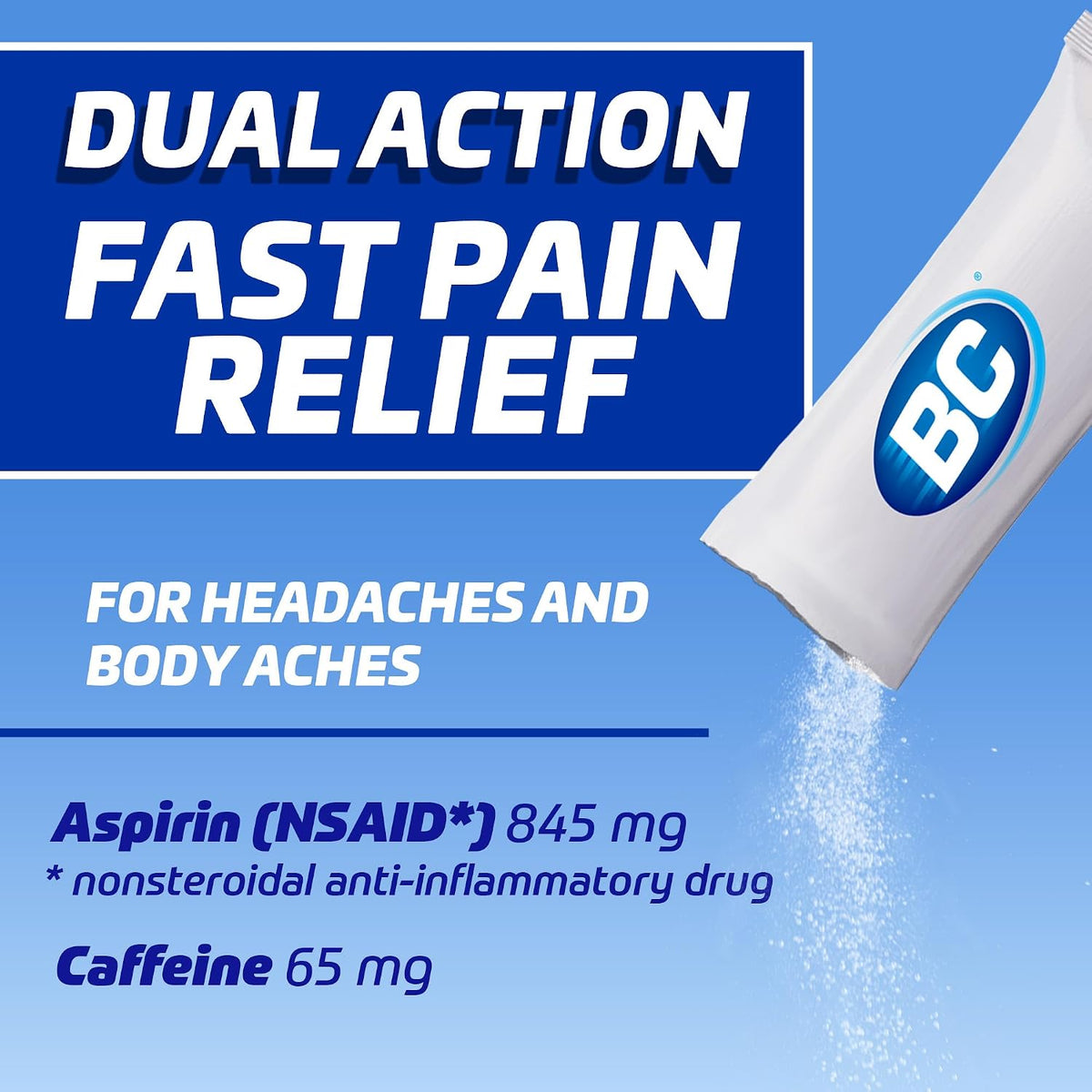 BC Powder Pain Relief, Headache Relief, Original Strength, 24 Count
