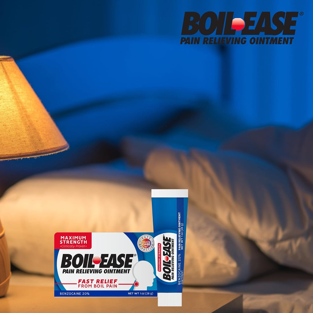 Boil Ease Pain Relieving Ointment, Max Strength, 1 Oz