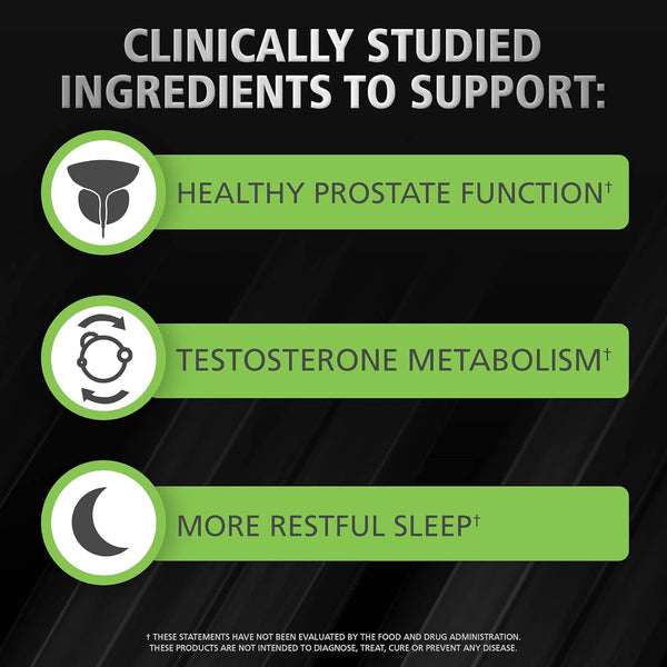 Urinozinc Plus Prostate Supplement with Beta Sitosterol & Saw Palmetto Reduce Frequent Urination, 60 Count