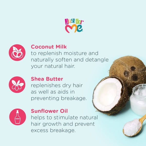 Just For Me No-Lye Conditioning  Créme Relaxer Kit, Curly, Child