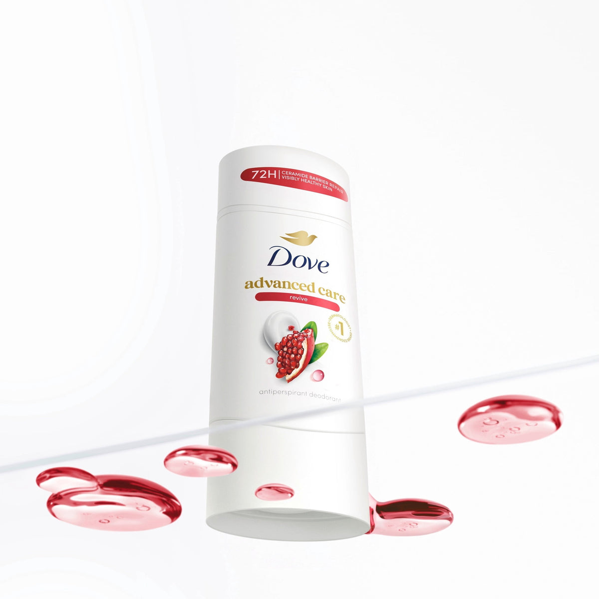 Dove Advanced Care Antiperspirant Deodorant Stick To Help Skin Barrier Repair After Shaving By Boosting Skin's Ceramide Levels Revive 72 hour Odor