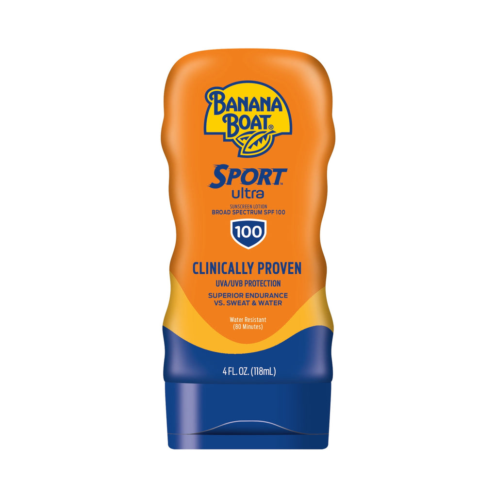 Banana Boat Sport Ultra SPF 100 Sunscreen Lotion, Sport Sunscreen, Adult Sunblock Lotion, 4 fl oz