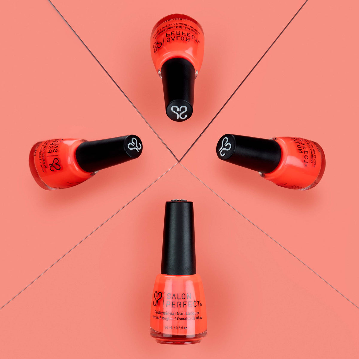 Salon Perfect Nail Polish, Peach Shimmer, Copacabana Girl 518, 0.5 fl oz