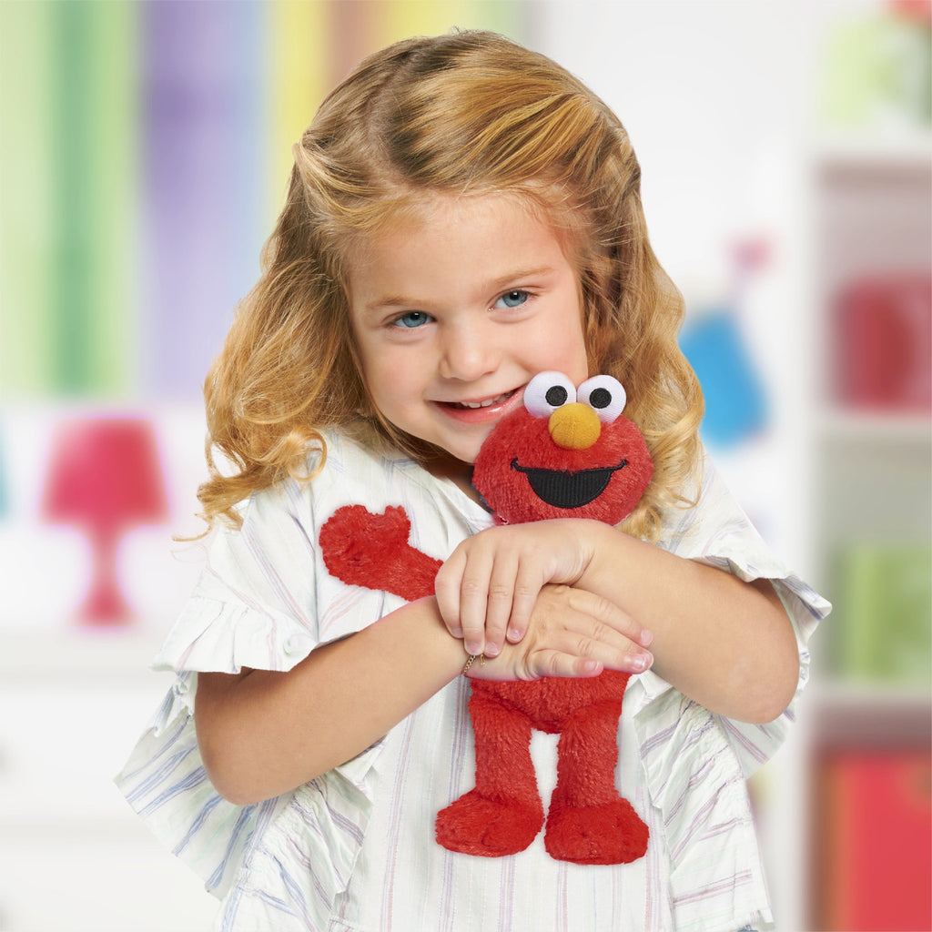 Sesame Street Friends 8-inch Elmo Sustainable Plush Stuffed Animal, Kids Toys for Ages 18 month