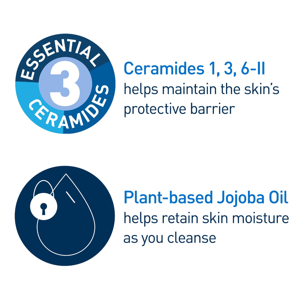 Cerave Hydrating Cleansing Balm, Face Makeup Remover with Ceramides and Plant-based Jojoba Oil, 1.3 oz