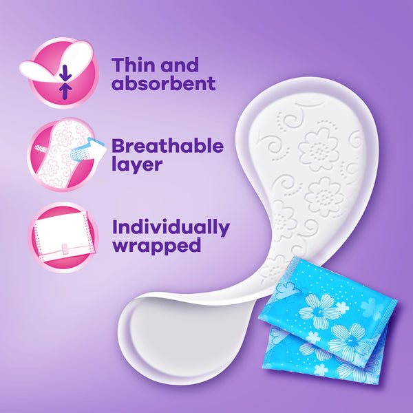 Always Thin No Feel Protection Daily Liners Regular Absorbency Unscented, 20 Count