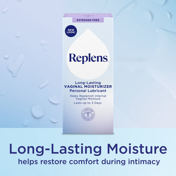 Replens Long Lasting Vaginal Moisturizer with Reusable Applicator, 14 Applications