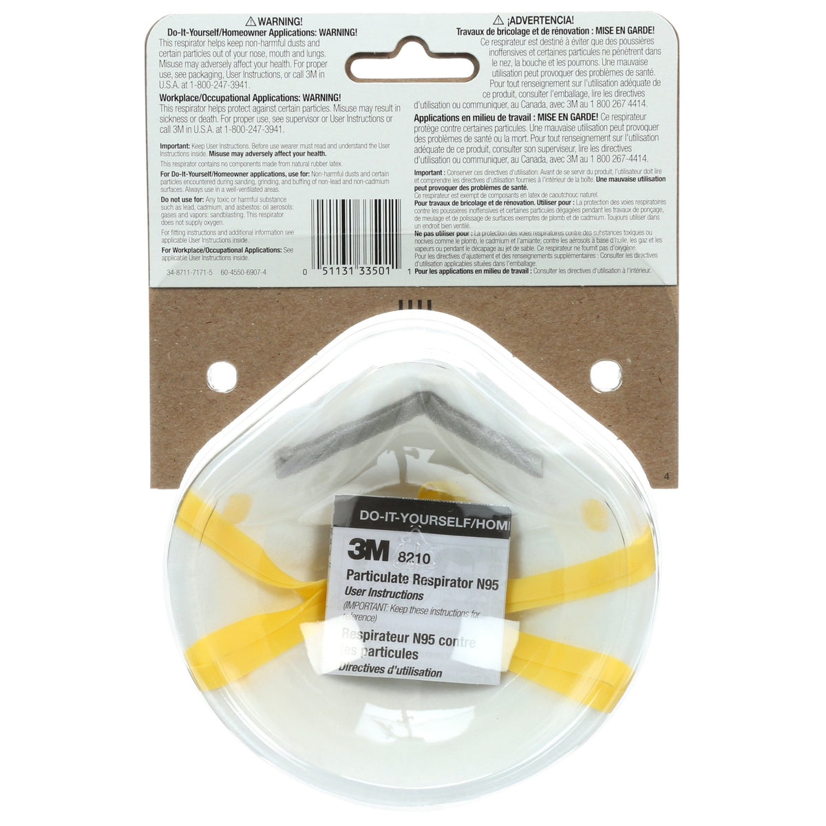 3M Sanding Respirator, 03201, 2/Pack