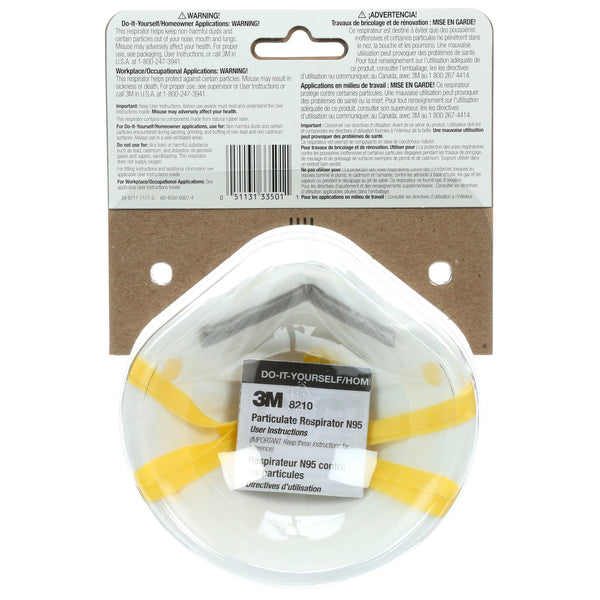 3M Sanding Respirator, 03201, 2/Pack