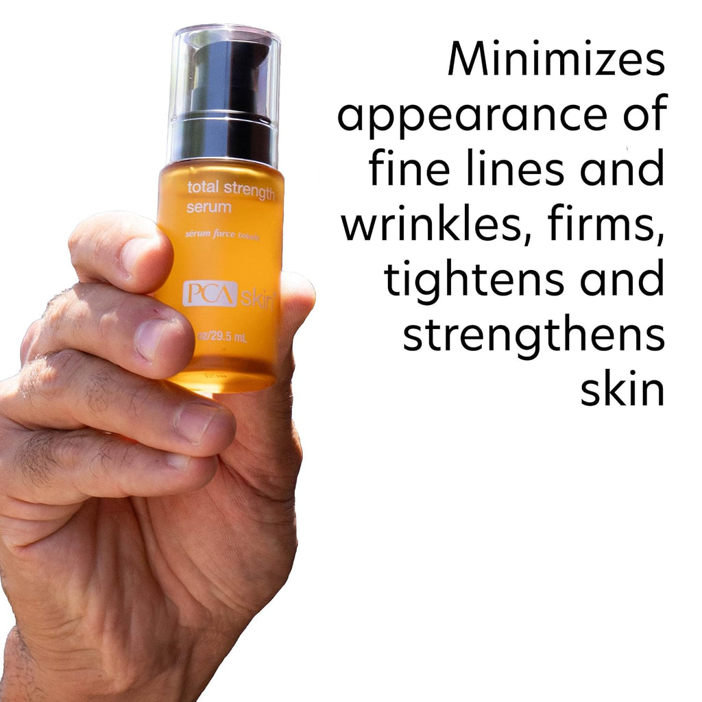 PCA SKIN Total Strength Serum - Plumping & Firming Skin Treatment with Epidermal Growth Factors & Peptides (1 oz)