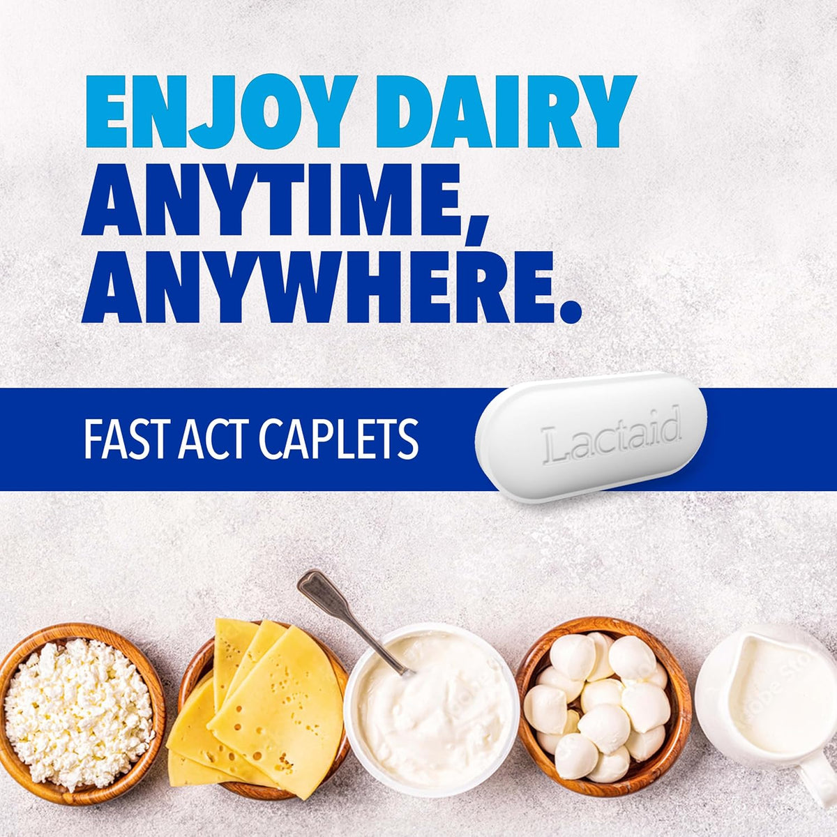 Lactaid Fast Act Lactose Intolerance Relief Caplets, 60 Count