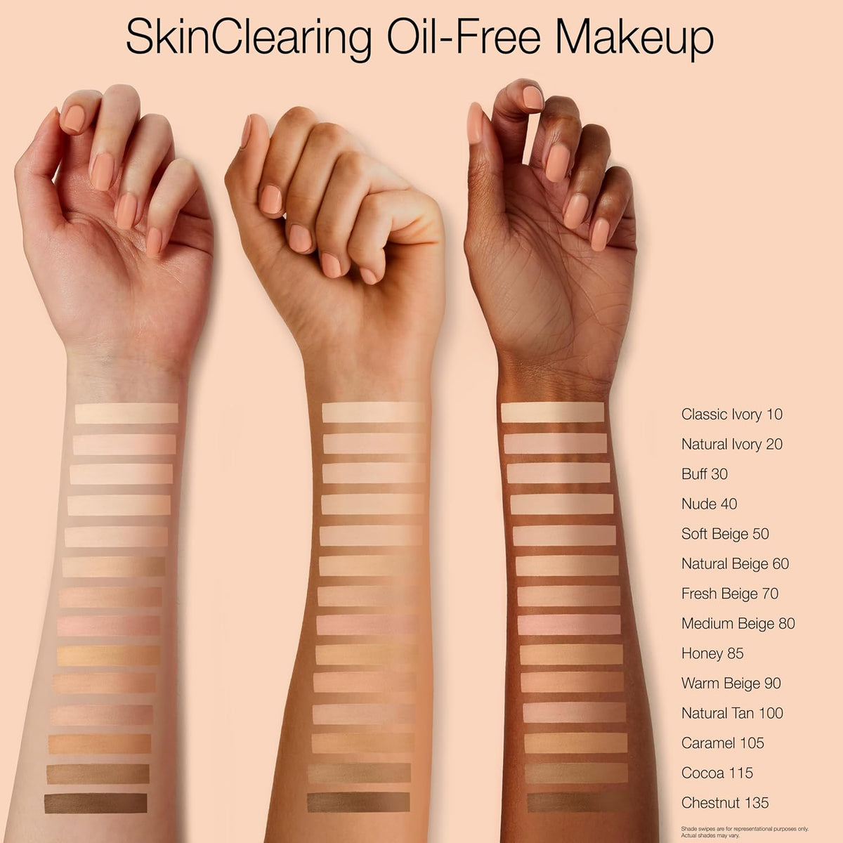 Neutrogena SkinClearing Liquid Foundation, 20 Natural Ivory, 1 fl oz
