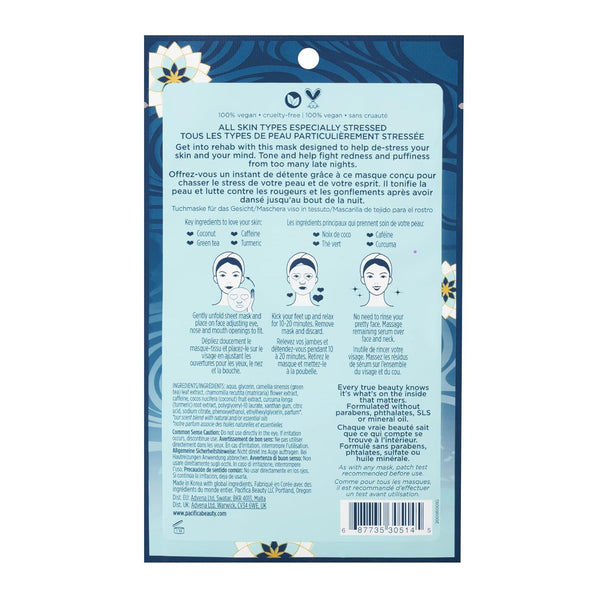 Pacifica Stress Rehab Coconut & Caffeine Gesichtsmaske, 0.67 oz