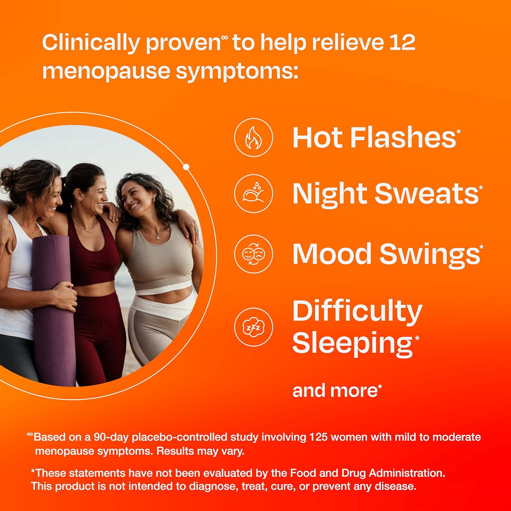 Amberen Menopause Supplement, Multi-Symptom Relief, 30 Day Supply