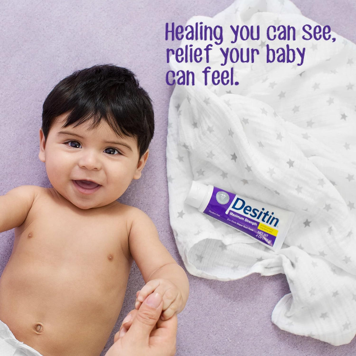 Desitin Maximum Strength Diaper Rash Cream, 40% Zinc Oxide, 2 x 4.8 oz