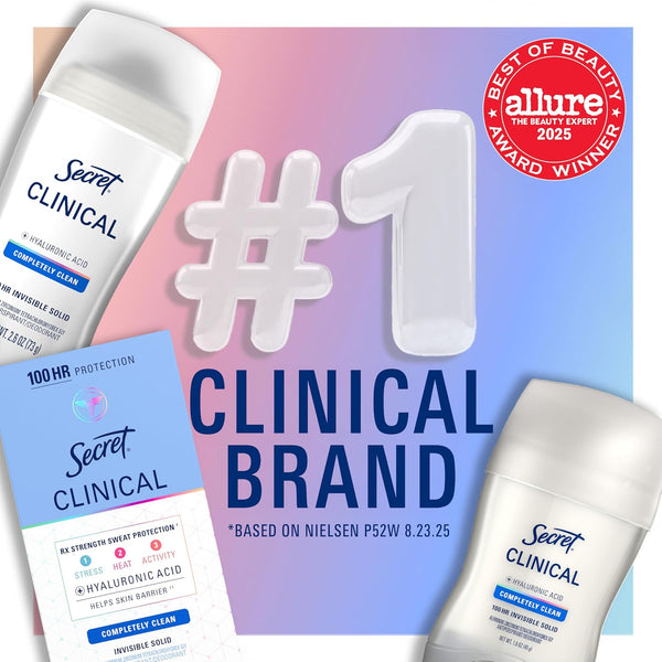 Secret Clinical Antiperspirant Deodorant for Women, Light & Fresh, 1.6 oz