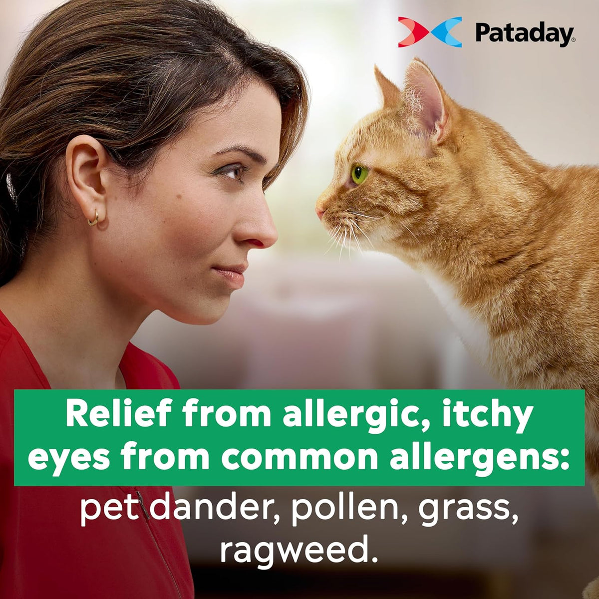PATADAY Twice Daily Allergy Eye Drops, Antihistamine for Itchy Eyes, 5 ml