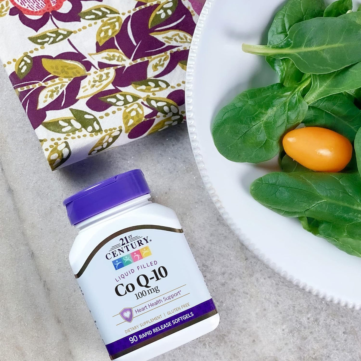 21st Century CoQ10 100mg Softgels, Heart Health Support, 90 Count