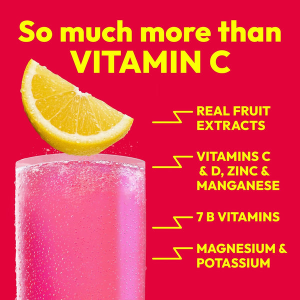 Emergen-C Vitamin C 1000mg, Immune Support Powder, Pink Lemonade, 30 Packs