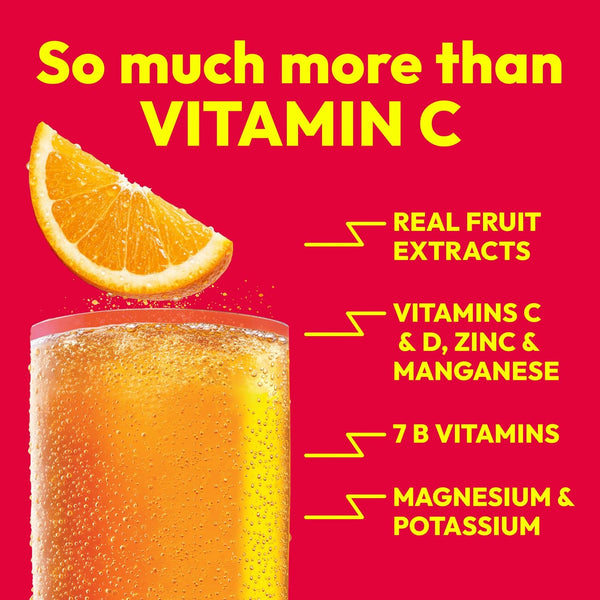 Emergen-C Vitamin C 1000mg Immune Support Powder, Orange, 30 Packets