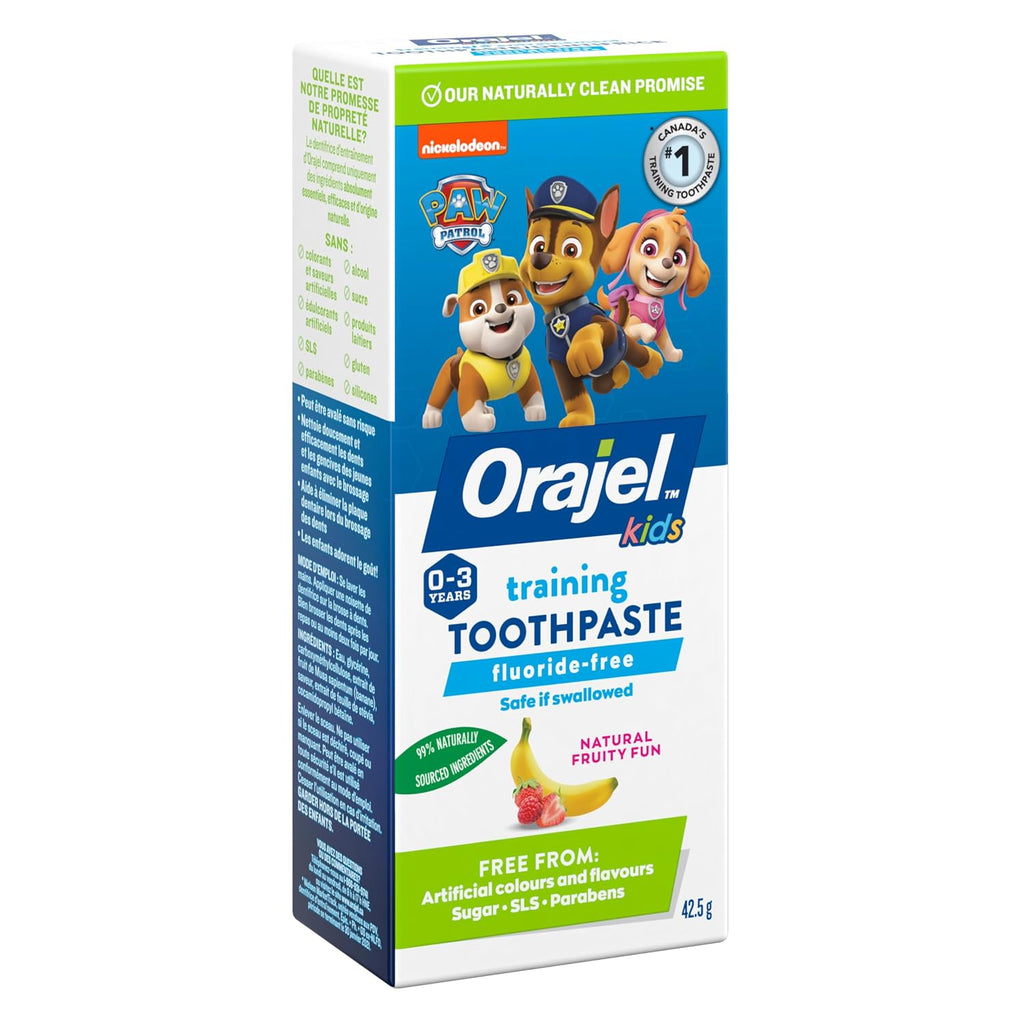 Orajel Naturals PAW Patrol Kids Toothpaste, Fruity Flavor, 1.5 Oz