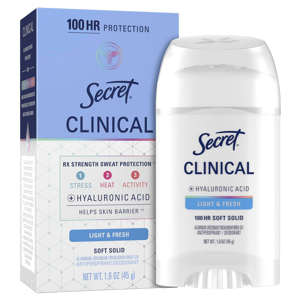 Secret Clinical Antiperspirant Deodorant for Women, Light & Fresh, 1.6 oz