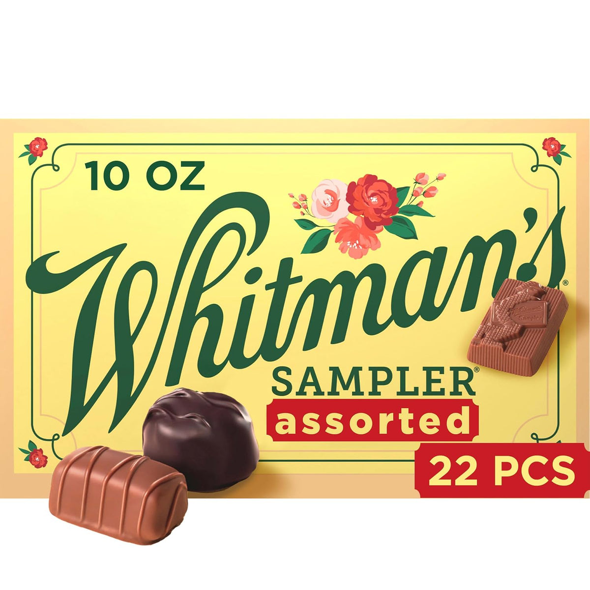 Whitman's Sampler Mother's Day Assorted Chocolates, 10 Ounce (22 Pieces)