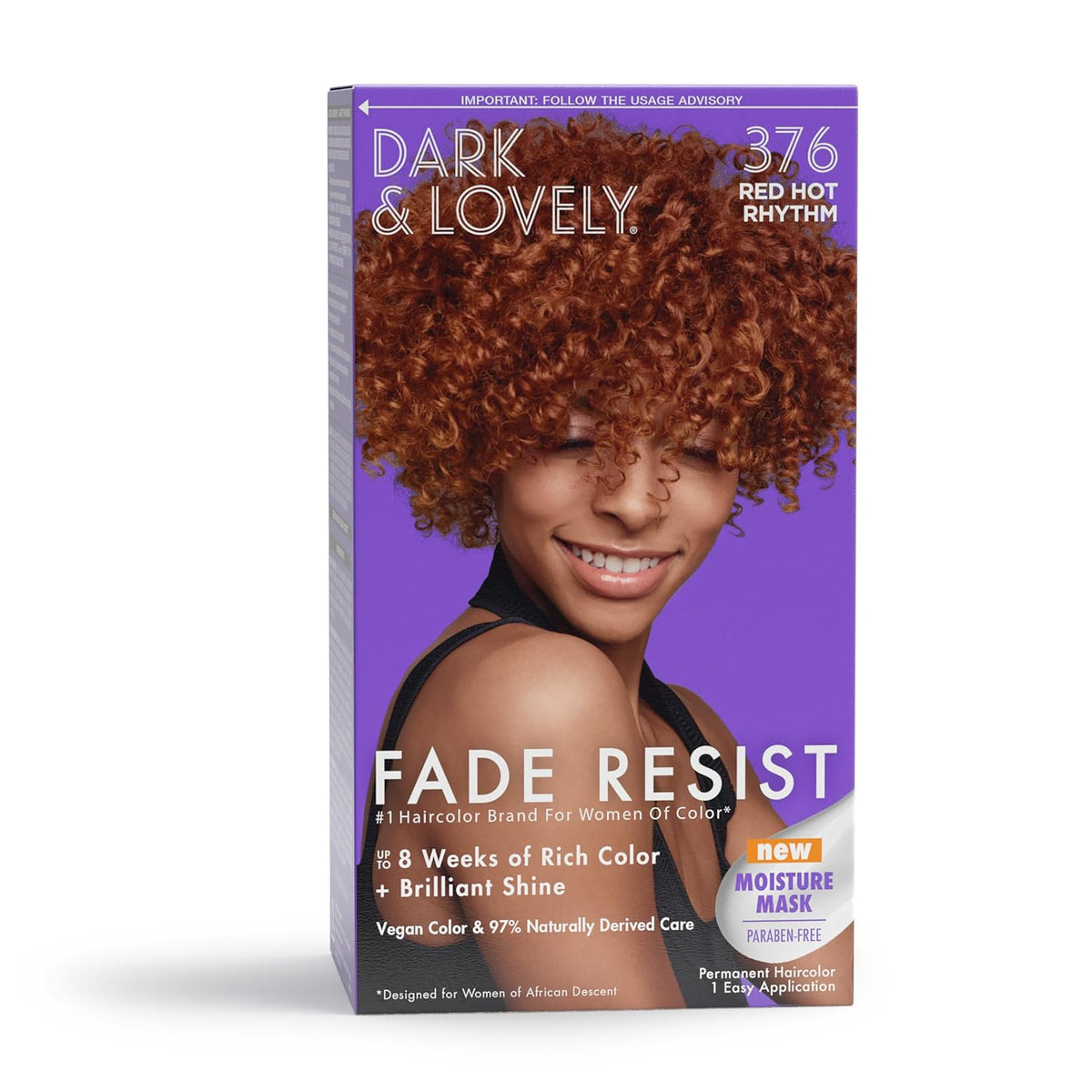 SoftSheen Carson Dark & Lovely Fade Resist Hair Dye, 376 Red Hot Rhythm