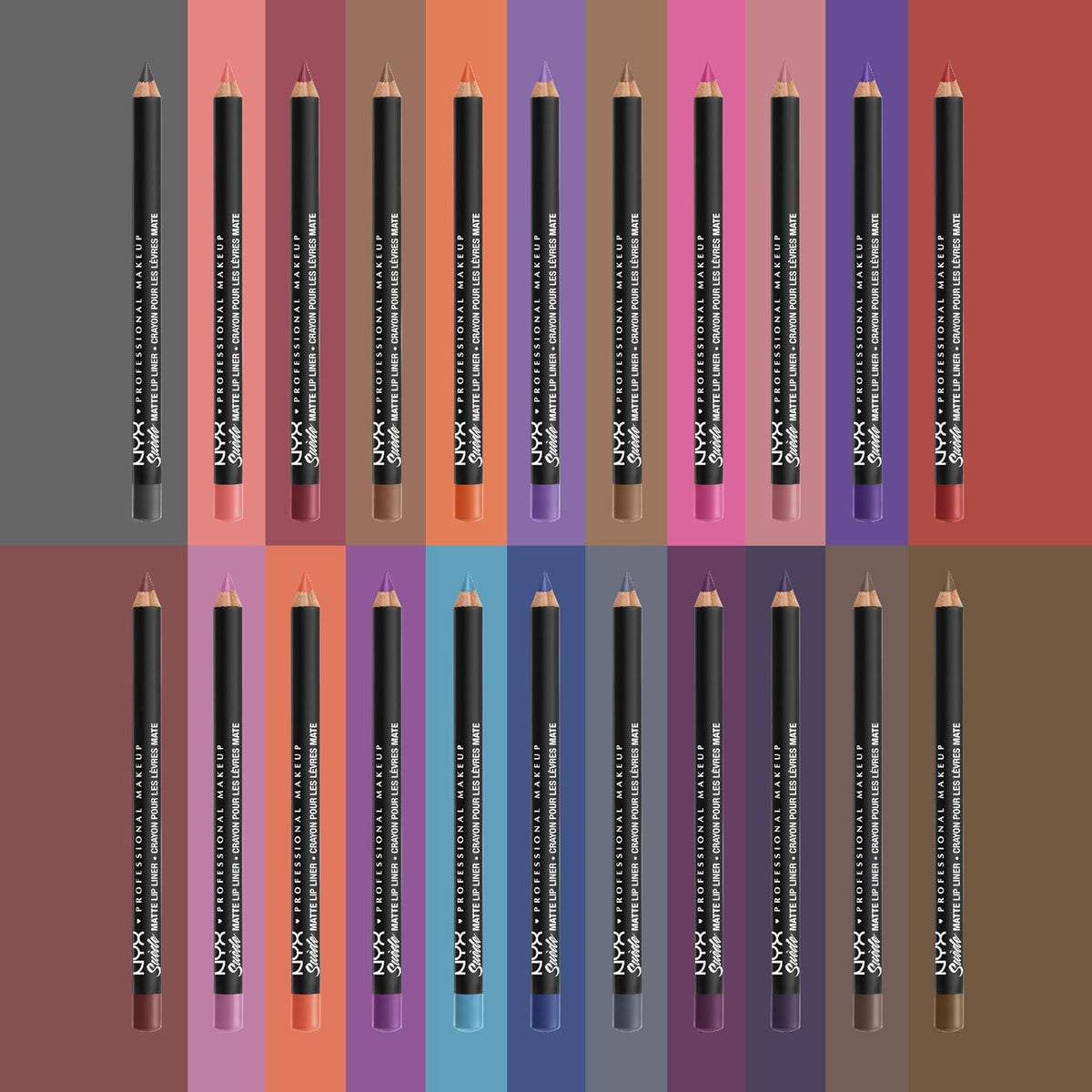 NYX PROFESSIONAL MAKEUP Suede Matte Lip Liner, Velvety-Smooth, Long-Lasting Formula For A Defined Lip Makeup Look - Vintage (Red)