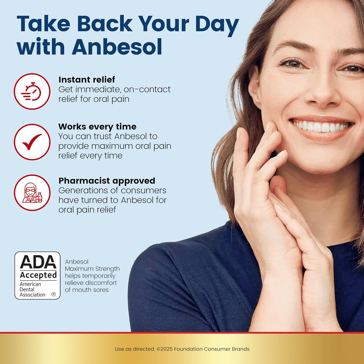 Anbesol Maximum Strength Gel Oral Pain Reliever, 0.33 oz