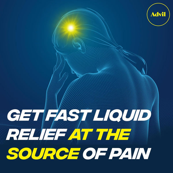 Advil Liqui-Gels, Ibuprofen 200mg, Pain Relief, 20 Capsules