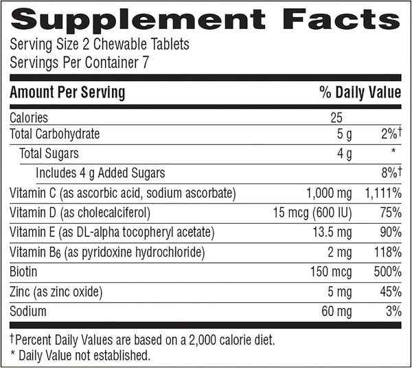 Emergen-C Immune Plus Chewables Tablets, Orange Blast, 14 ea - OTC Shoppe Express