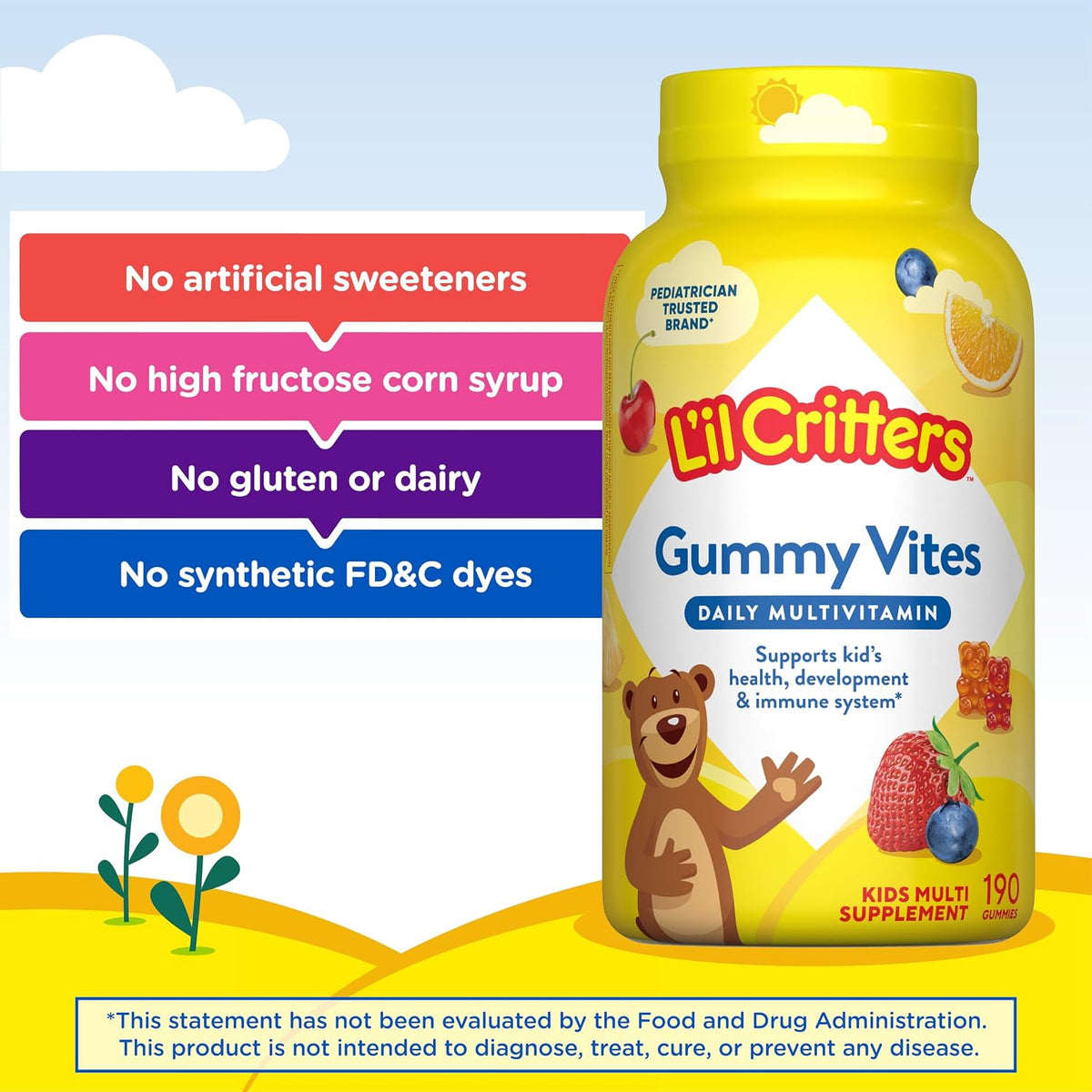 Lil Critters Gummy Vites Kids Multivitamin | 190 Gummies