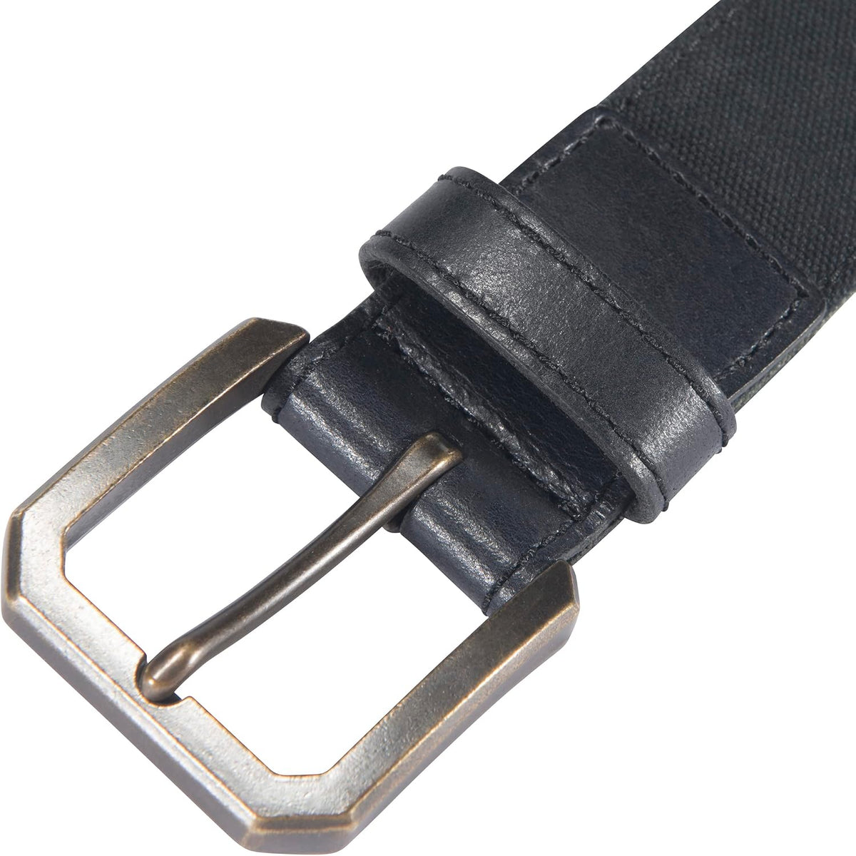 Carhartt Men's Casual Rugged Canvas Duck Belt with Antique Brass Buckle and Contrast Corduroy Backing